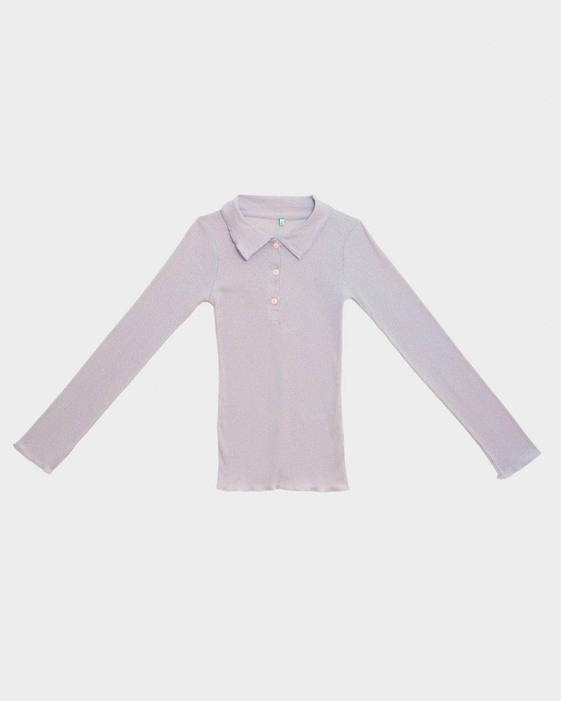 Dual Long Sleeve Tee - Organic Cotton Rib 8