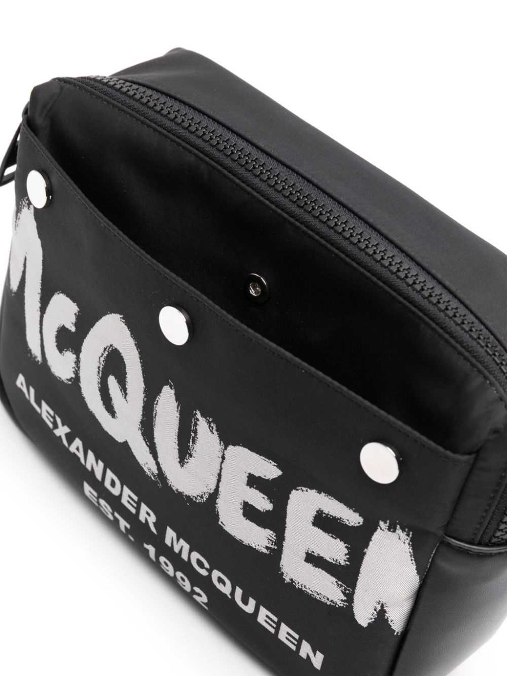 logo-print messenger bag - 4