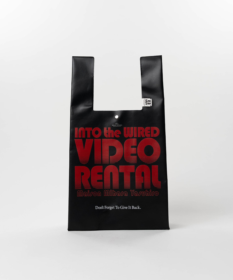 Video Rental Print Leather Shopping Bag 3