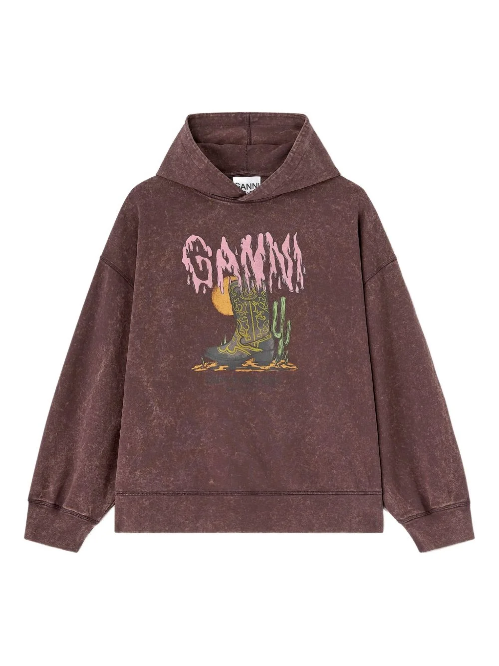graphic-print hoodie - 1