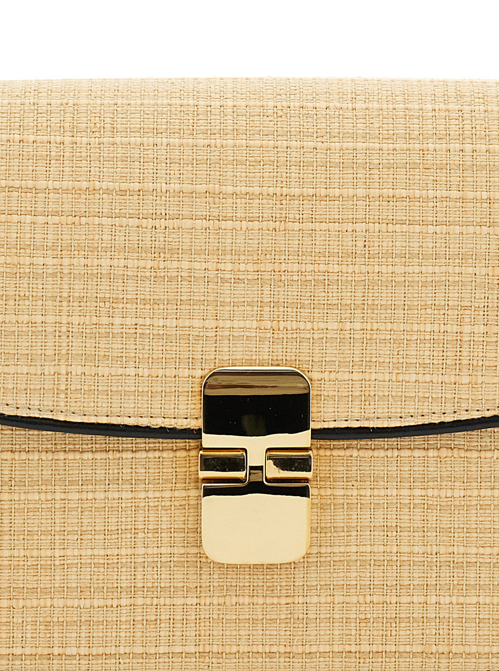 A.P.C. Women 'Grace Small' Beige Shoulder Bag With Clasp Closure And Adjustable Leather Strap In Lea - 5