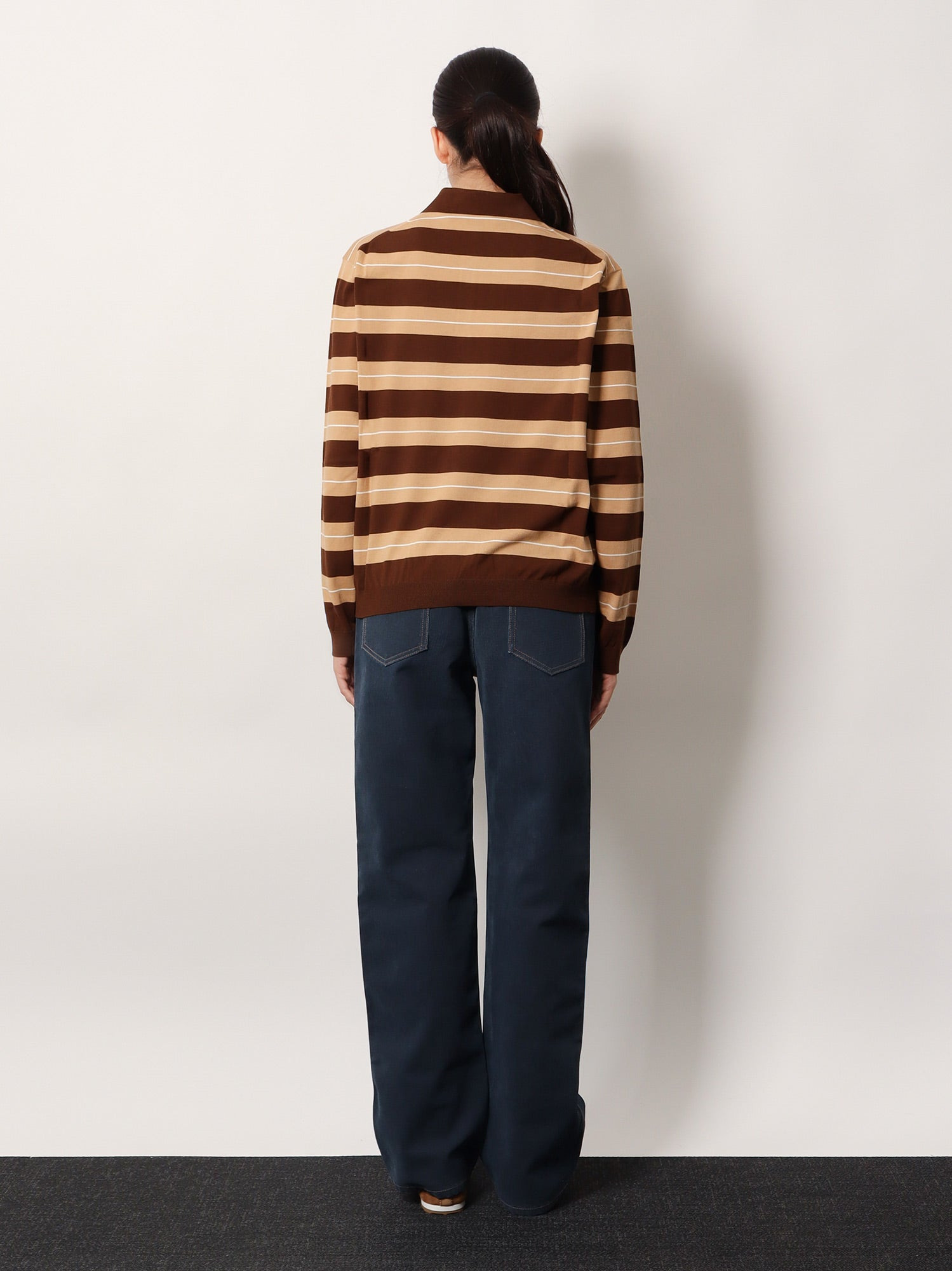 Miu Miu Women Striped Cotton Polo Shirt - 4