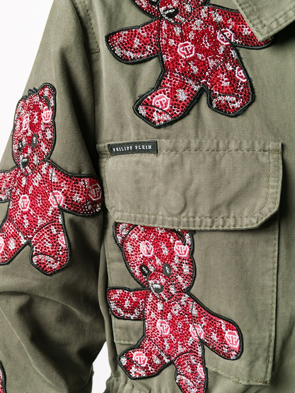 embellished teddy bear parka - 5