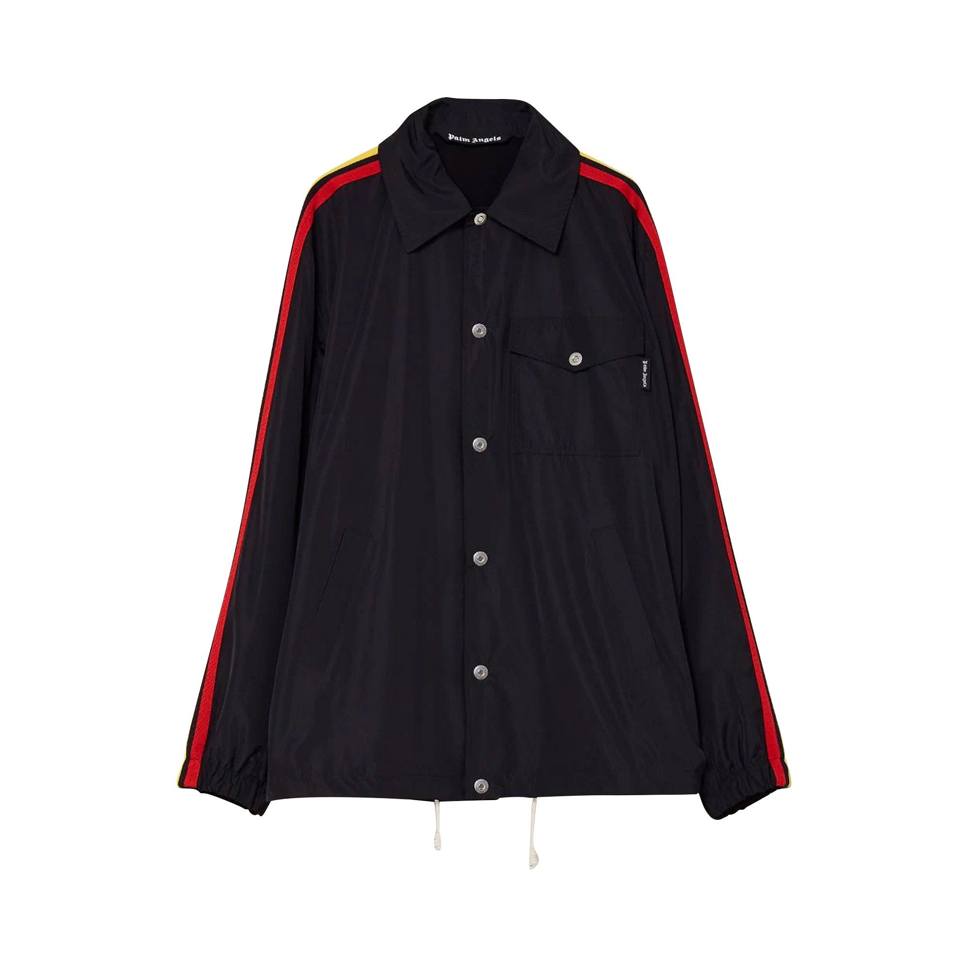 Palm Angels Miami Logo Coach Jacket 'Black/Multicolor' - 1