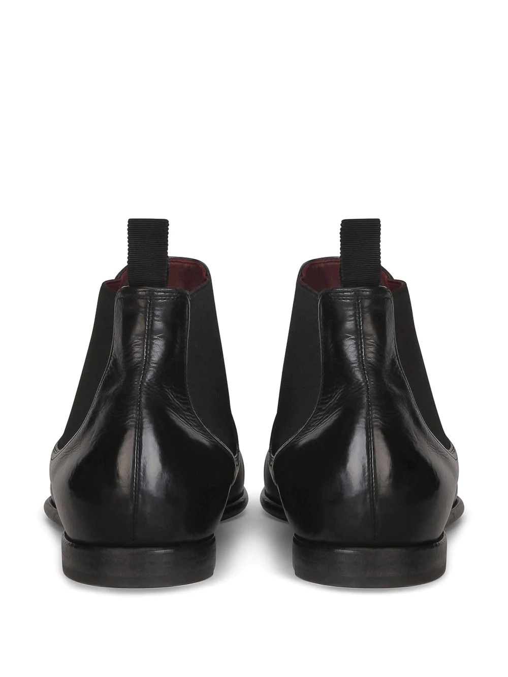 slip-on calf leather boots - 3