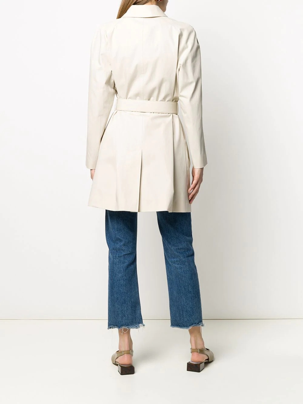 midi belted trench coat - 4