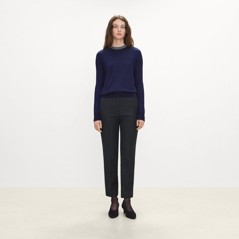 Marcee Cropped Pull-On Pant in Sleek Flannel 2