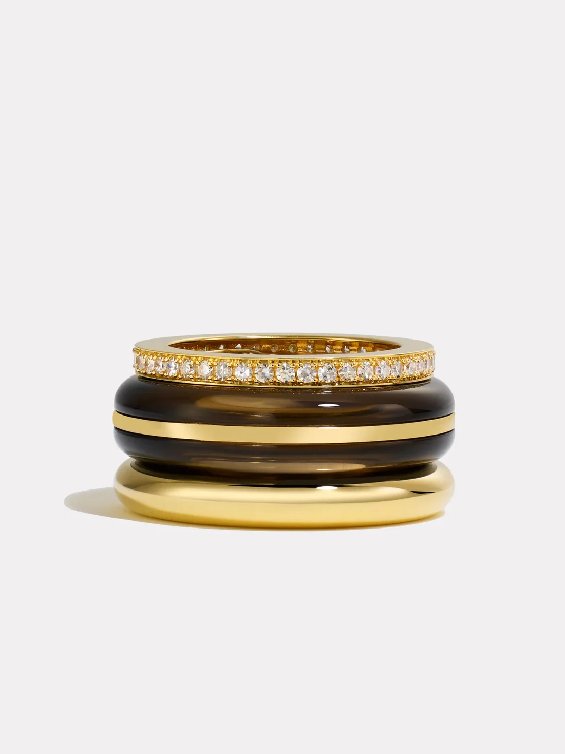 Stack_Classic Ring Stack | Smokey Quartz - 1