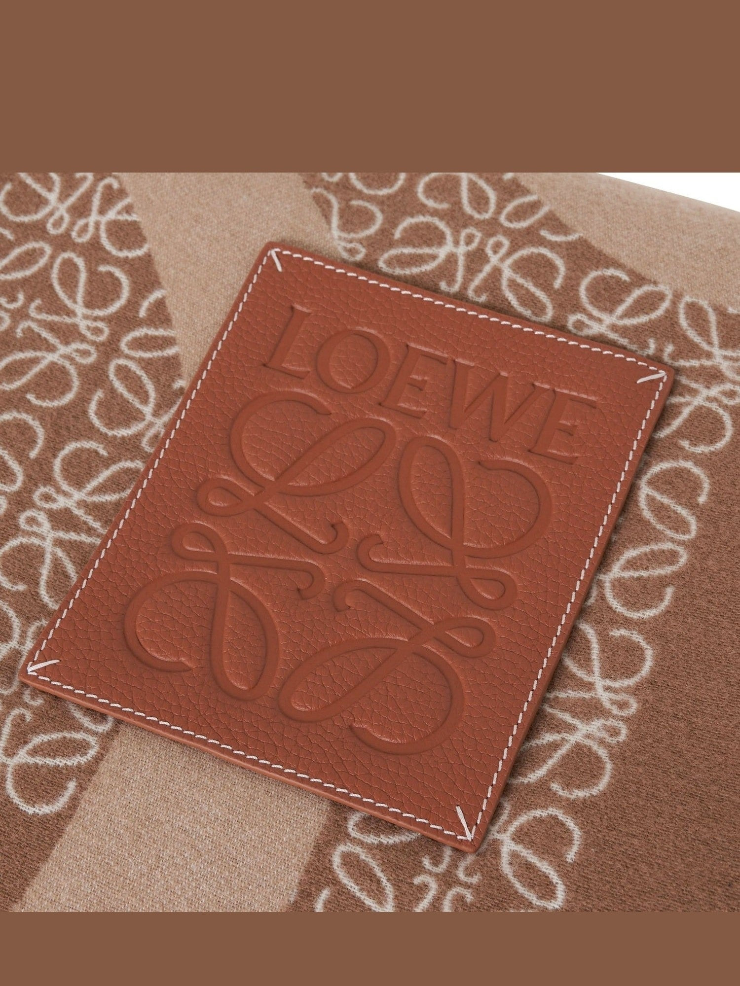 Anagram Wool Blanket in Camel - 4