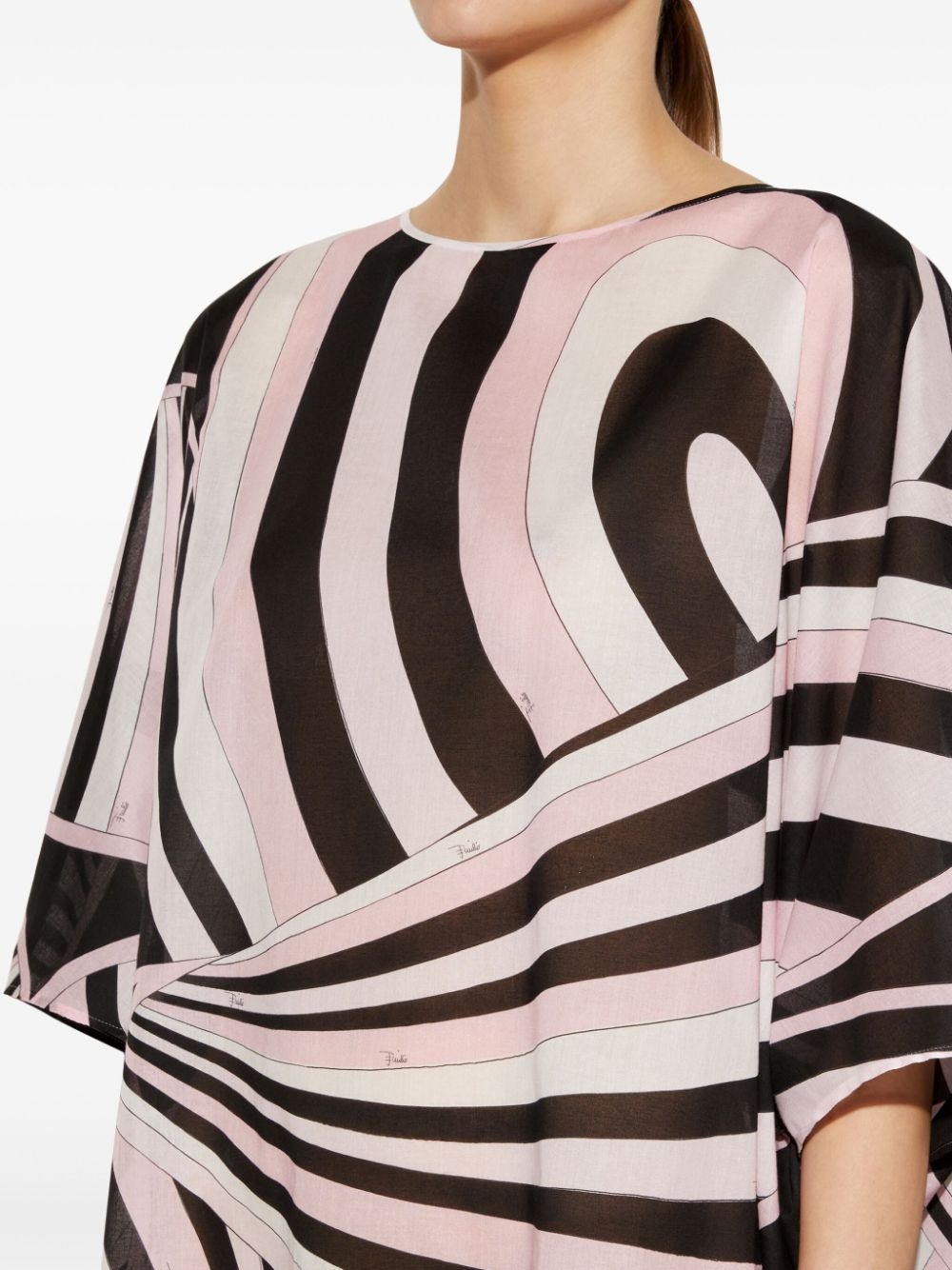 abstract-pattern print mini dress - 5
