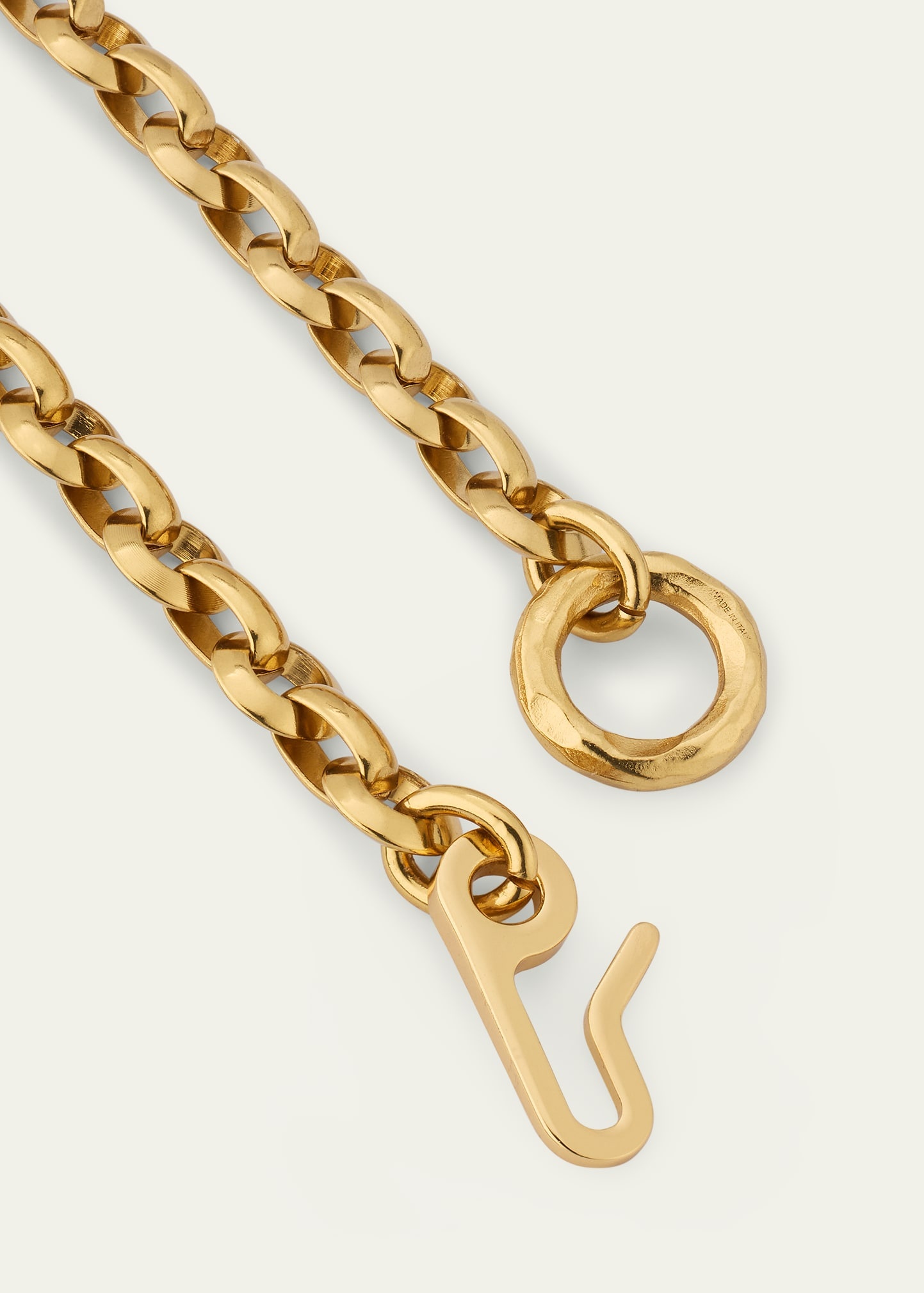 Logo Brass Chain Belt - 4