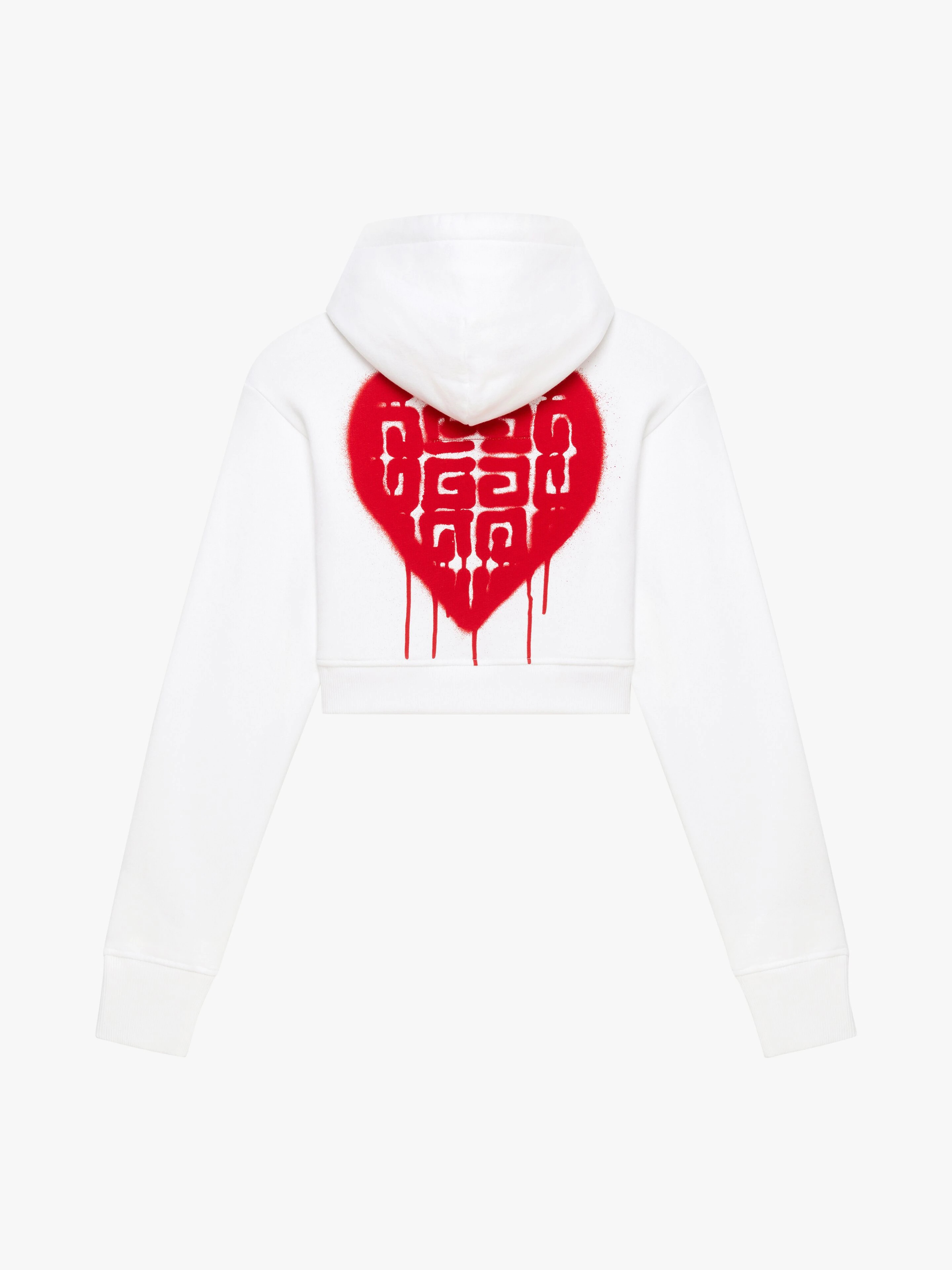 HOODIE IN FELPA WITH TAG EFFECT PRINT - 5