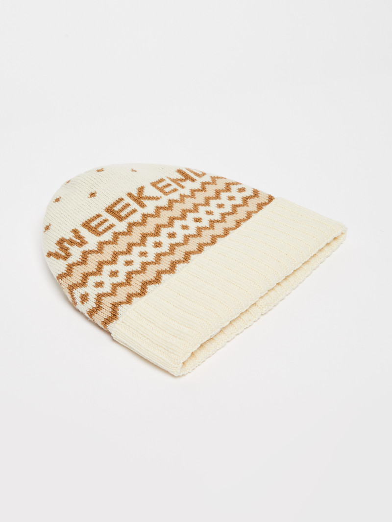 WEEKEND Max Mara ORIETTA Jacquard-knit wool beanie hat outlook