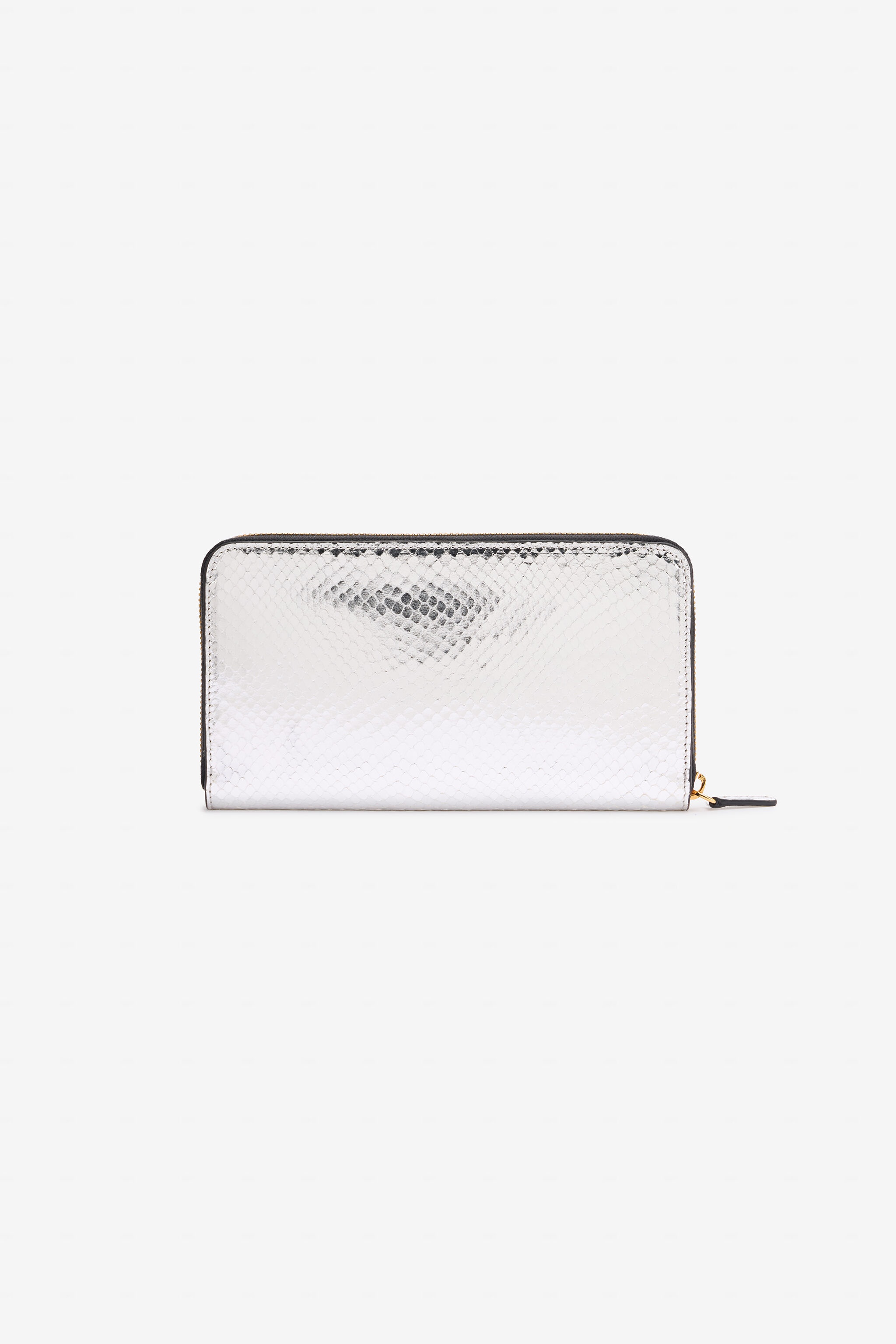 Zip-Around Wallet with Snake Print - 2