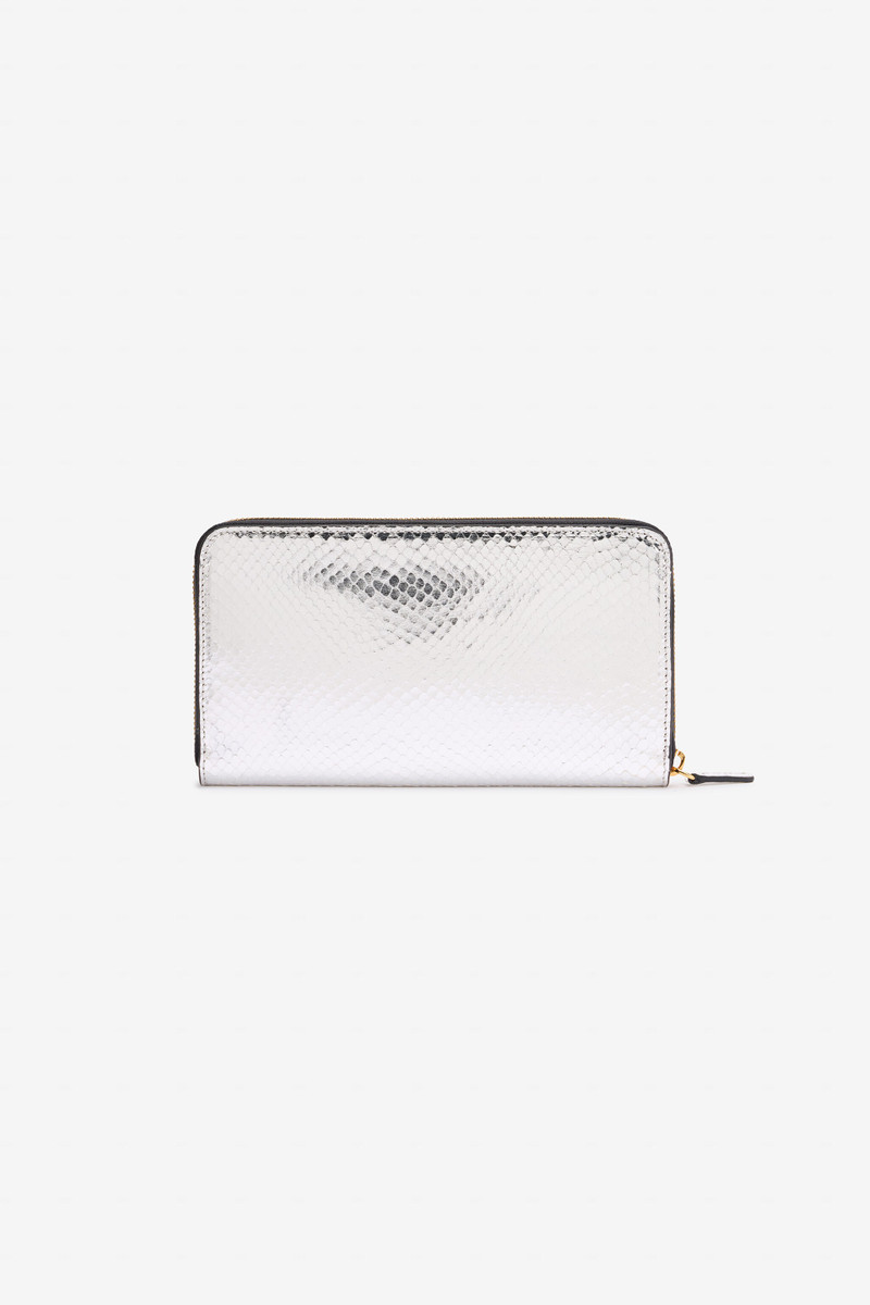 Roberto Cavalli Zip-Around Wallet with Snake Print outlook