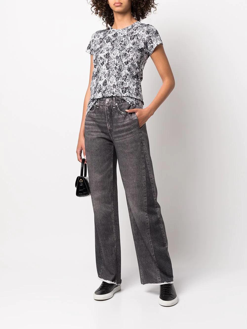all-over snakeskin T-shirt - 2