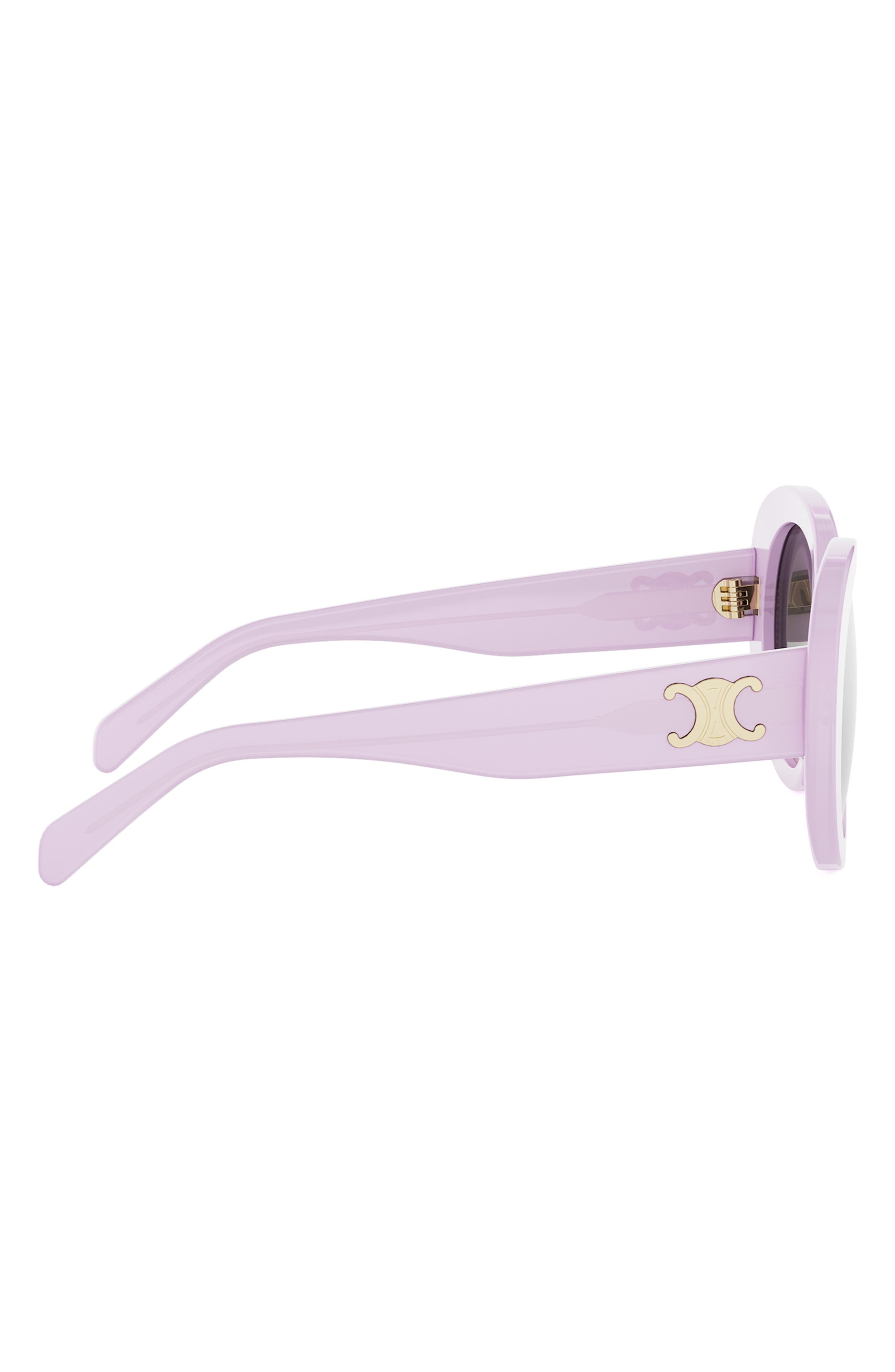 CELINE Triomphe 55mm Gradient Butterfly Sunglasses in Shiny Lilac /Gradient Brown at Nordstrom - 3