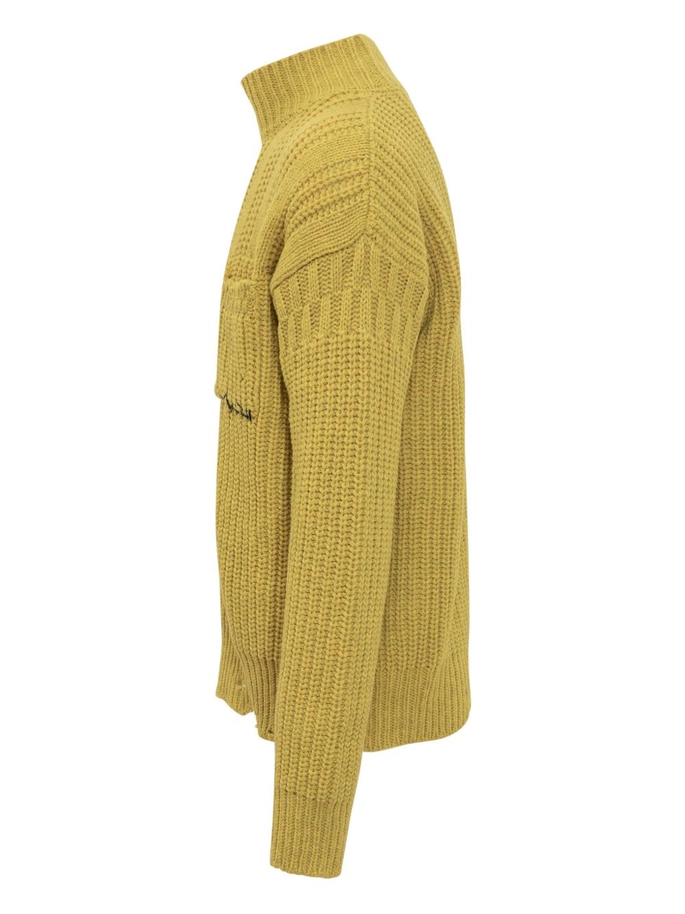 ribbed mock-neck sweater - 3