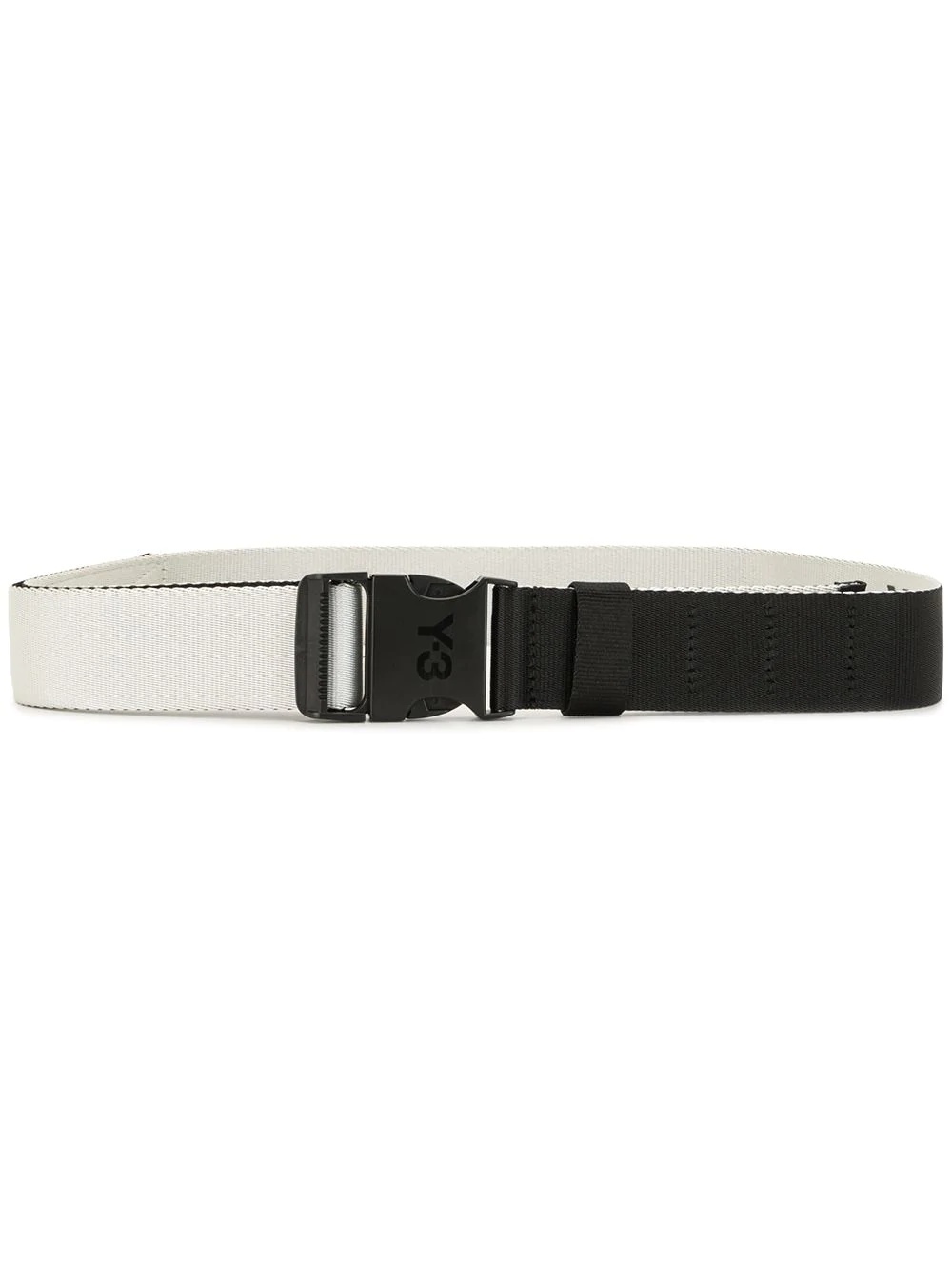 two-tone clasp-fastening belt - 1