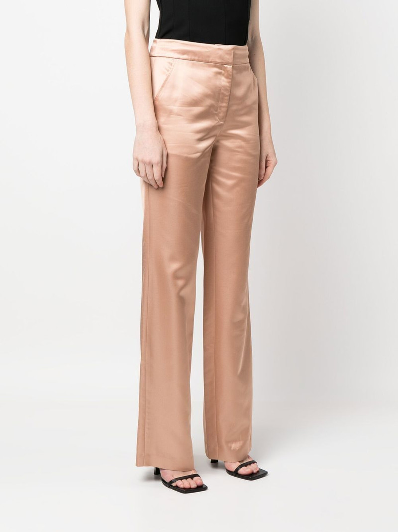 straight-leg satin trousers 3
