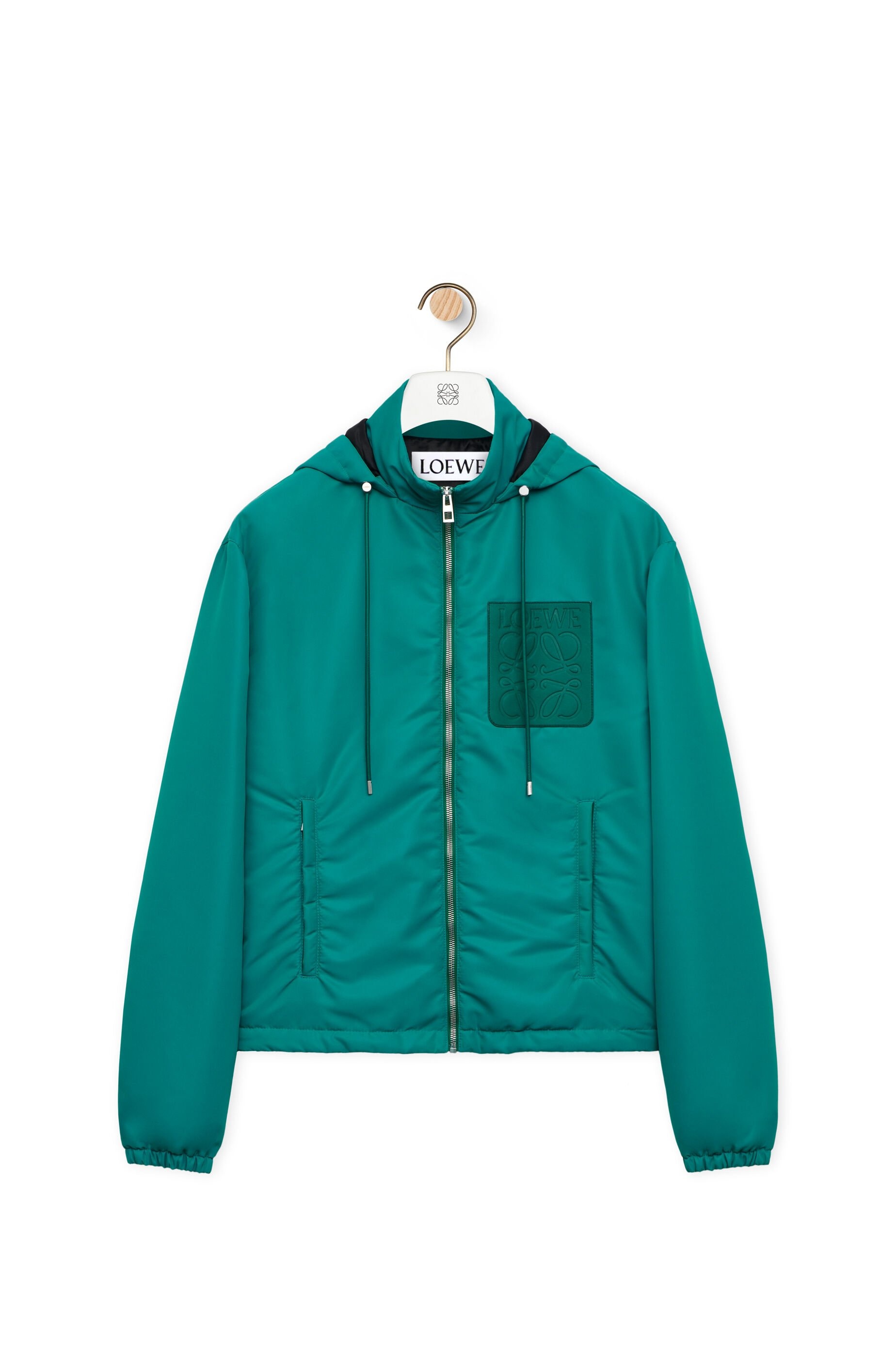 Hooded padded jacket in nylon - 1