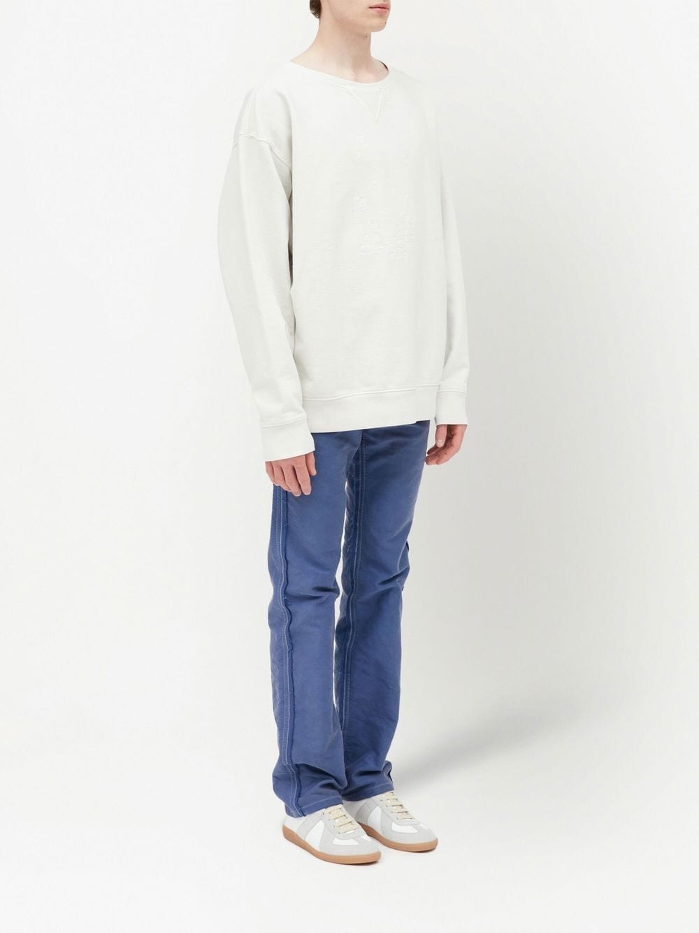 numbers-print long-sleeve jumper - 3