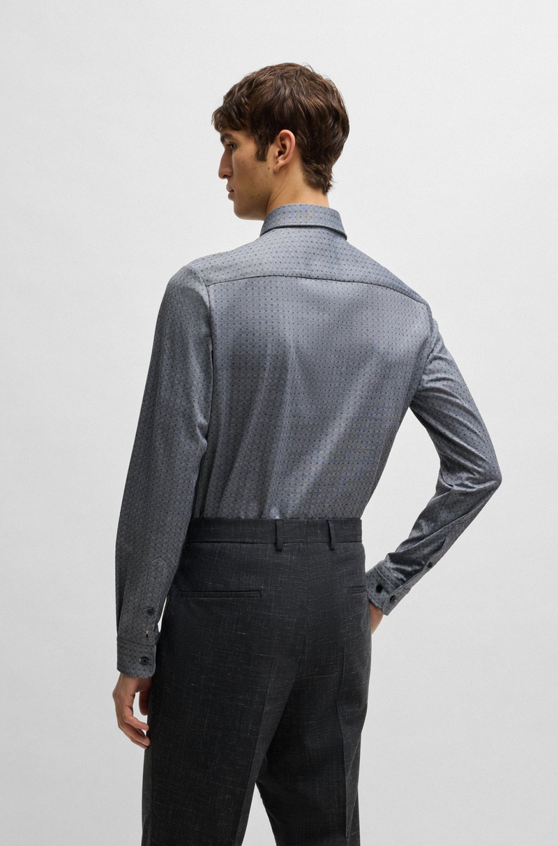 SLIM-FIT SHIRT IN COTTON JACQUARD 5
