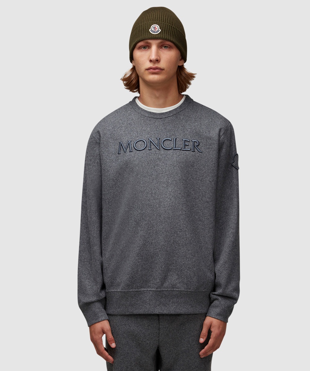 MONCLER｜SWEATSHIRTS (8G00030 89A7F 987) Moncler logo sweatshirt - Men – myCompañero