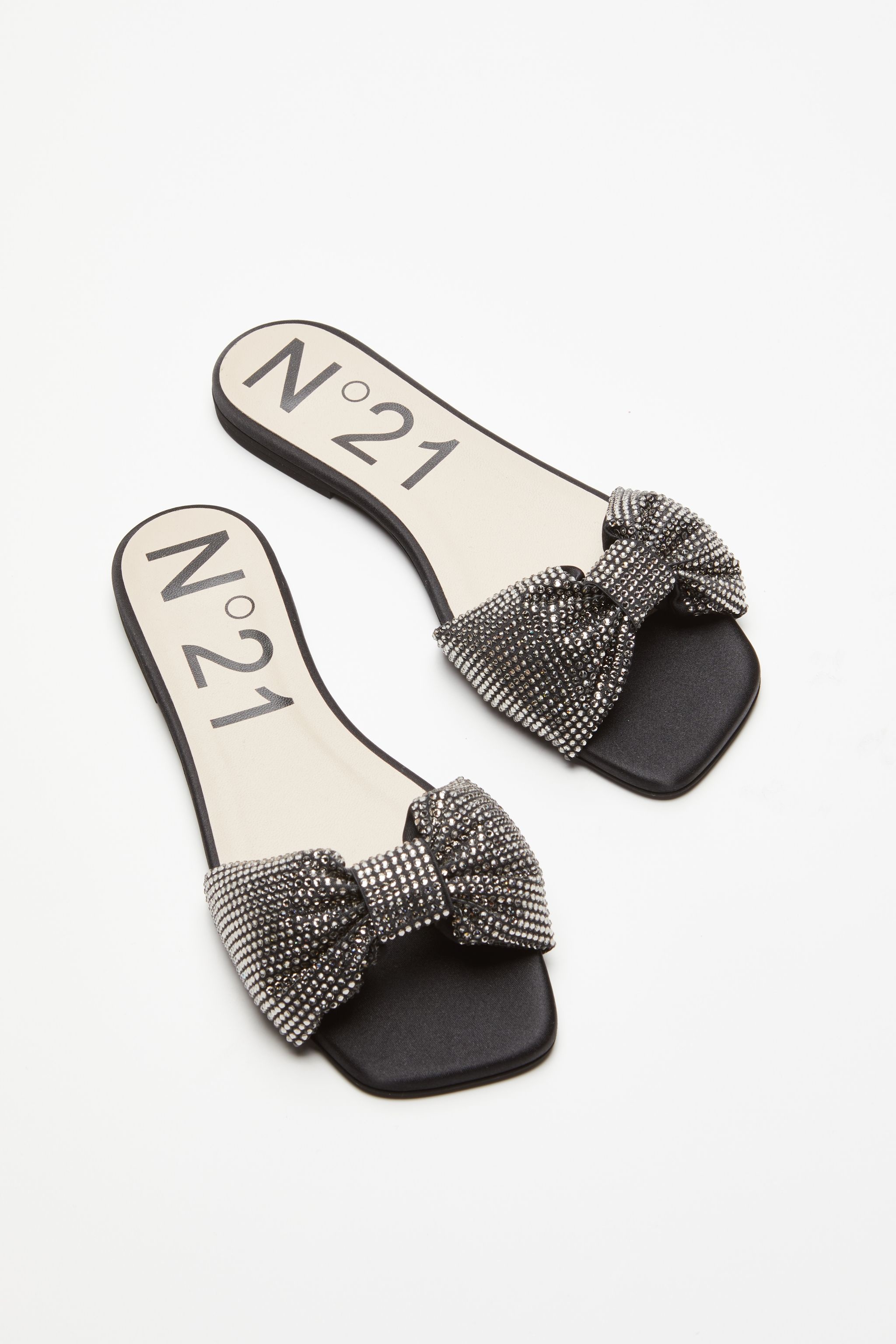 CRYSTAL BOW-EMBELLISHED SLIDES - 4