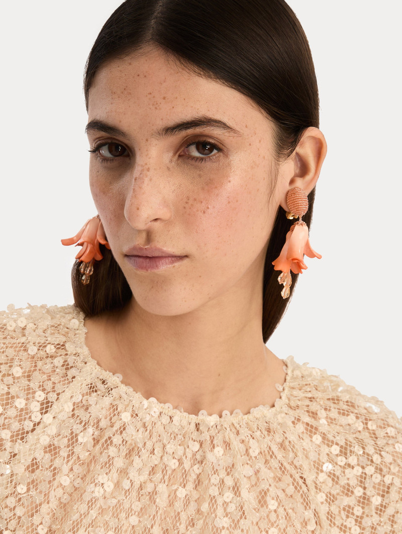 Oscar de la Renta IMPATIENS CLIP-ON EARRINGS outlook
