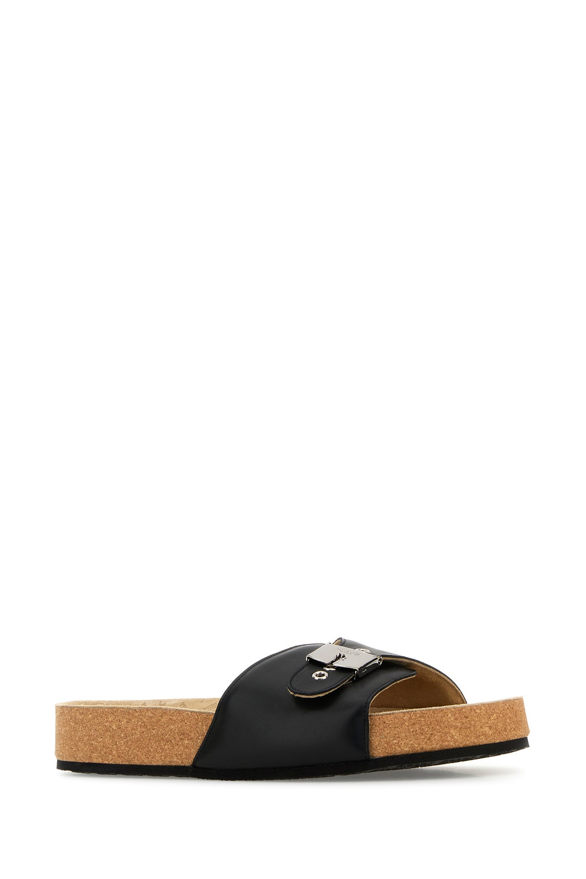 Black leather Balenciaga X Sholl slippers - 2