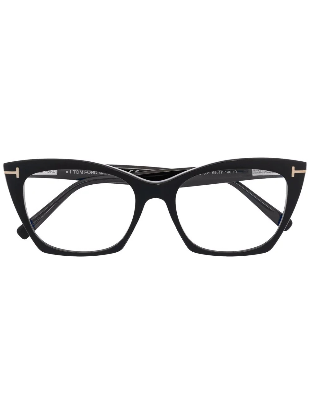 logo-plaque cat-eye glasses - 1