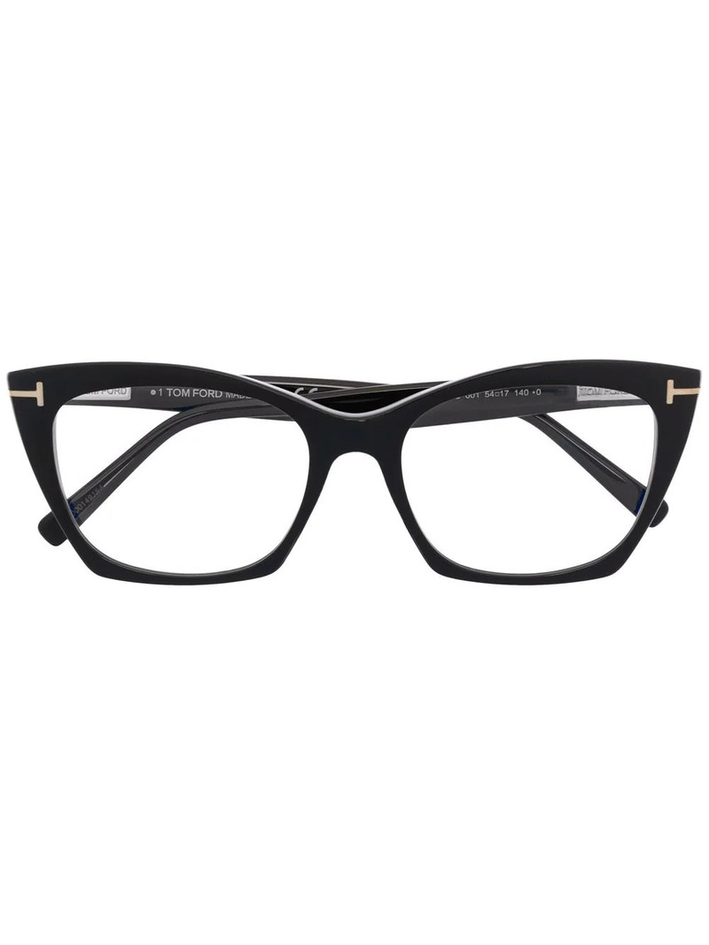 logo-plaque cat-eye glasses 1