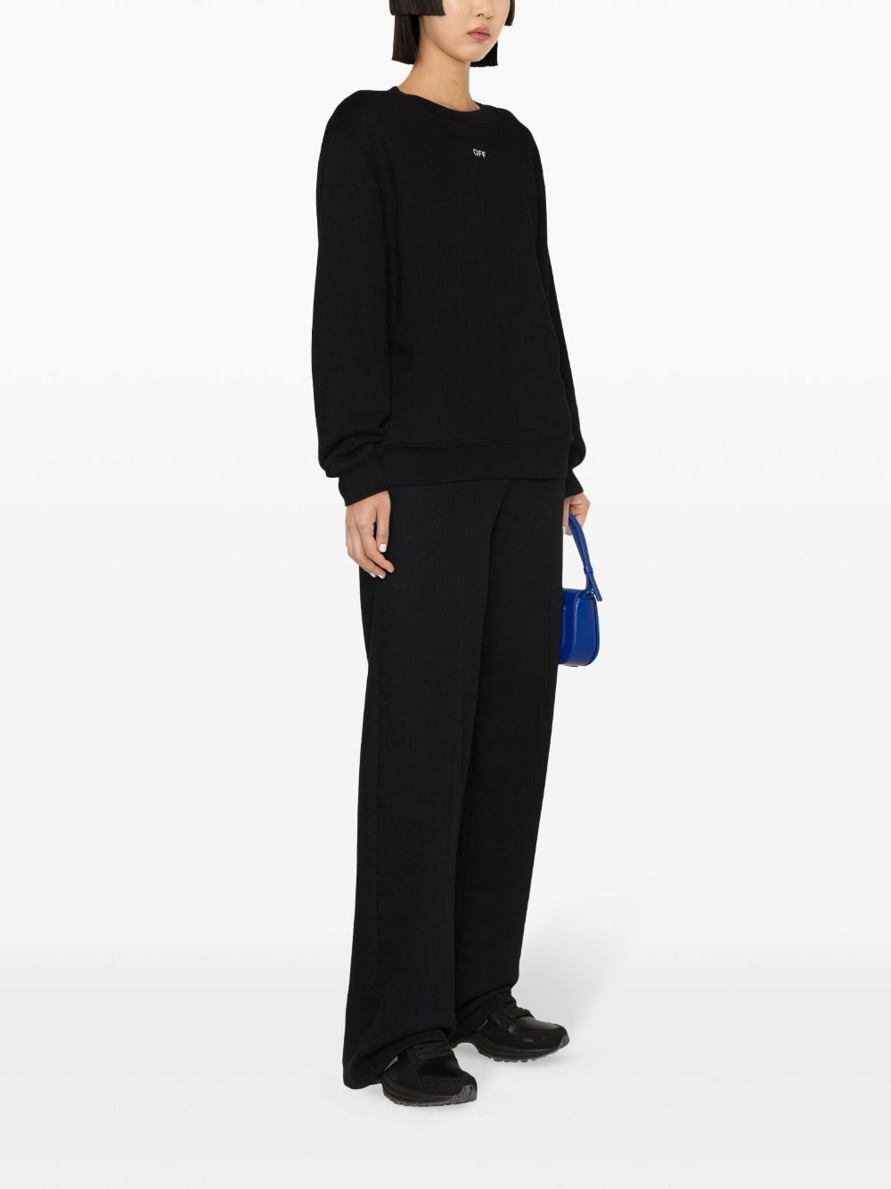 Arrows-embroidered cotton sweatshirt - 3