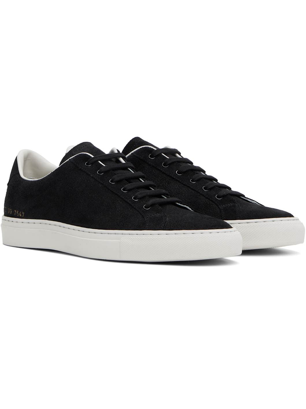 Black Retro Suede Sneakers - 4