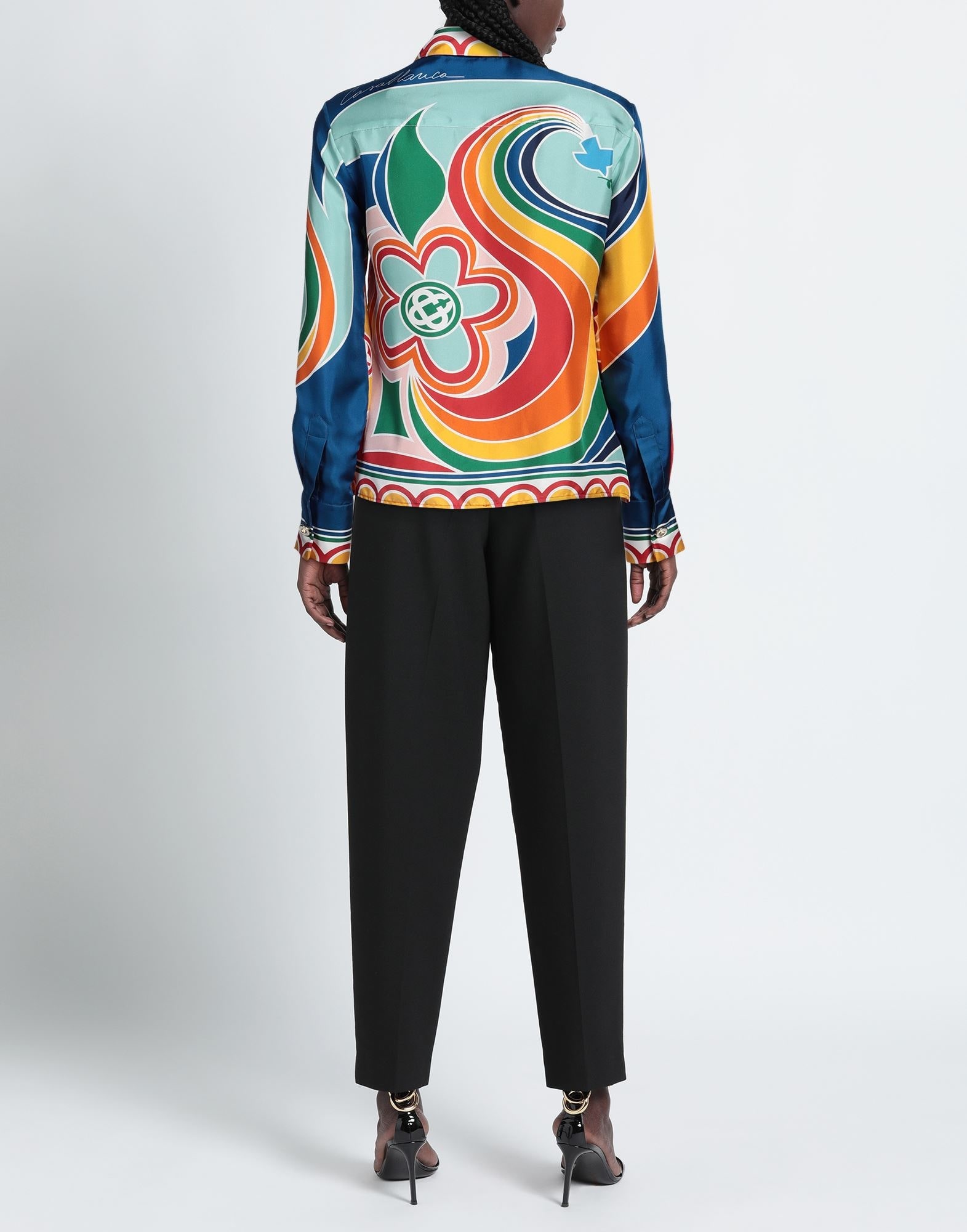 Blue Women's Patterned Shirts & Blouses - 3