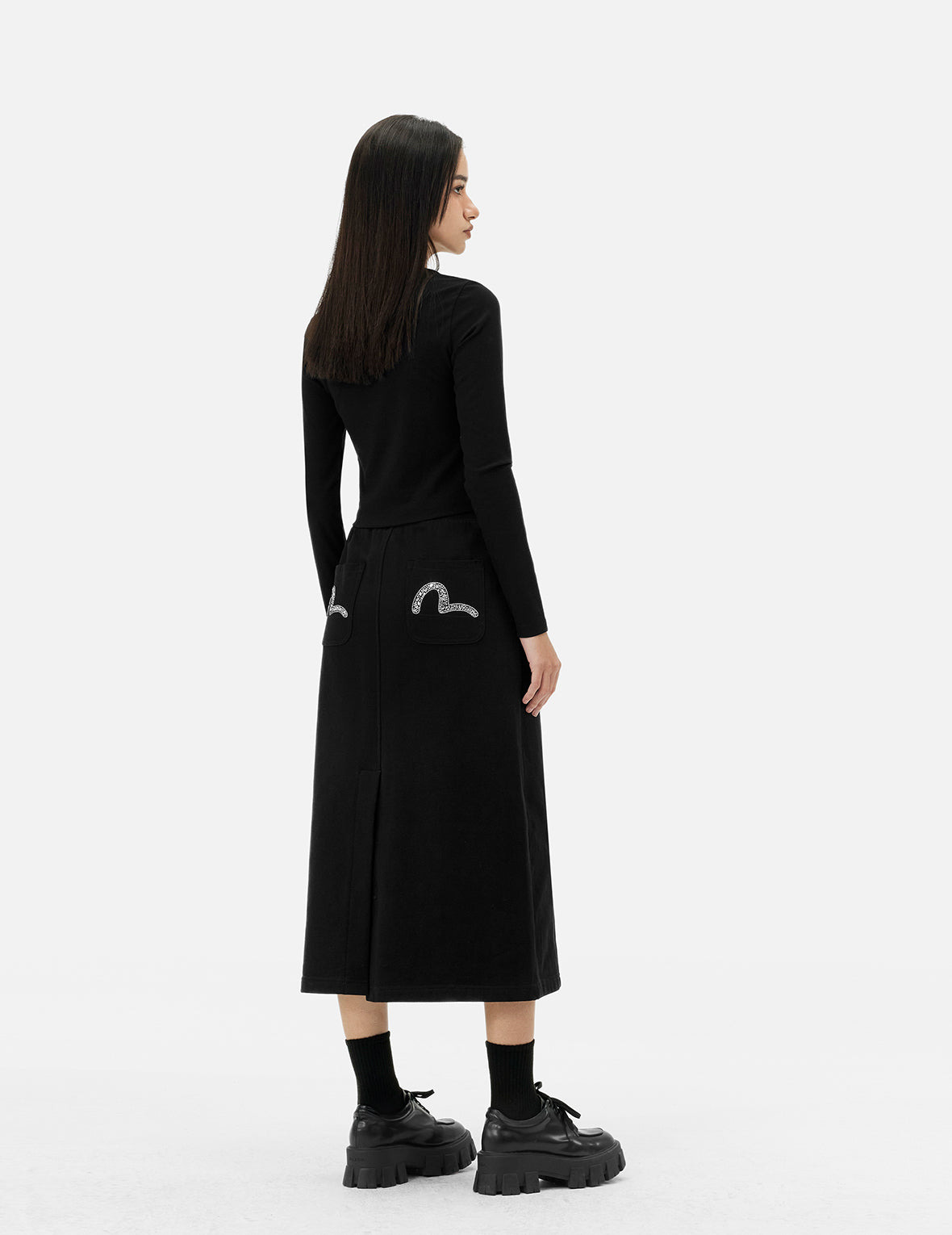 Seagull Embroidery Regular Fit Top - 4