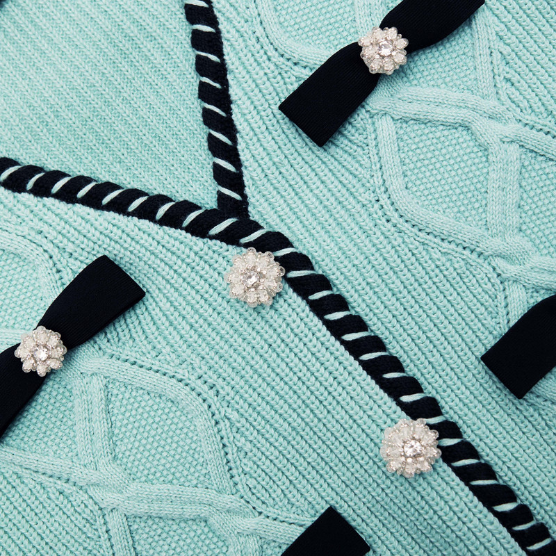 Mint Cable Knit Cardigan 5