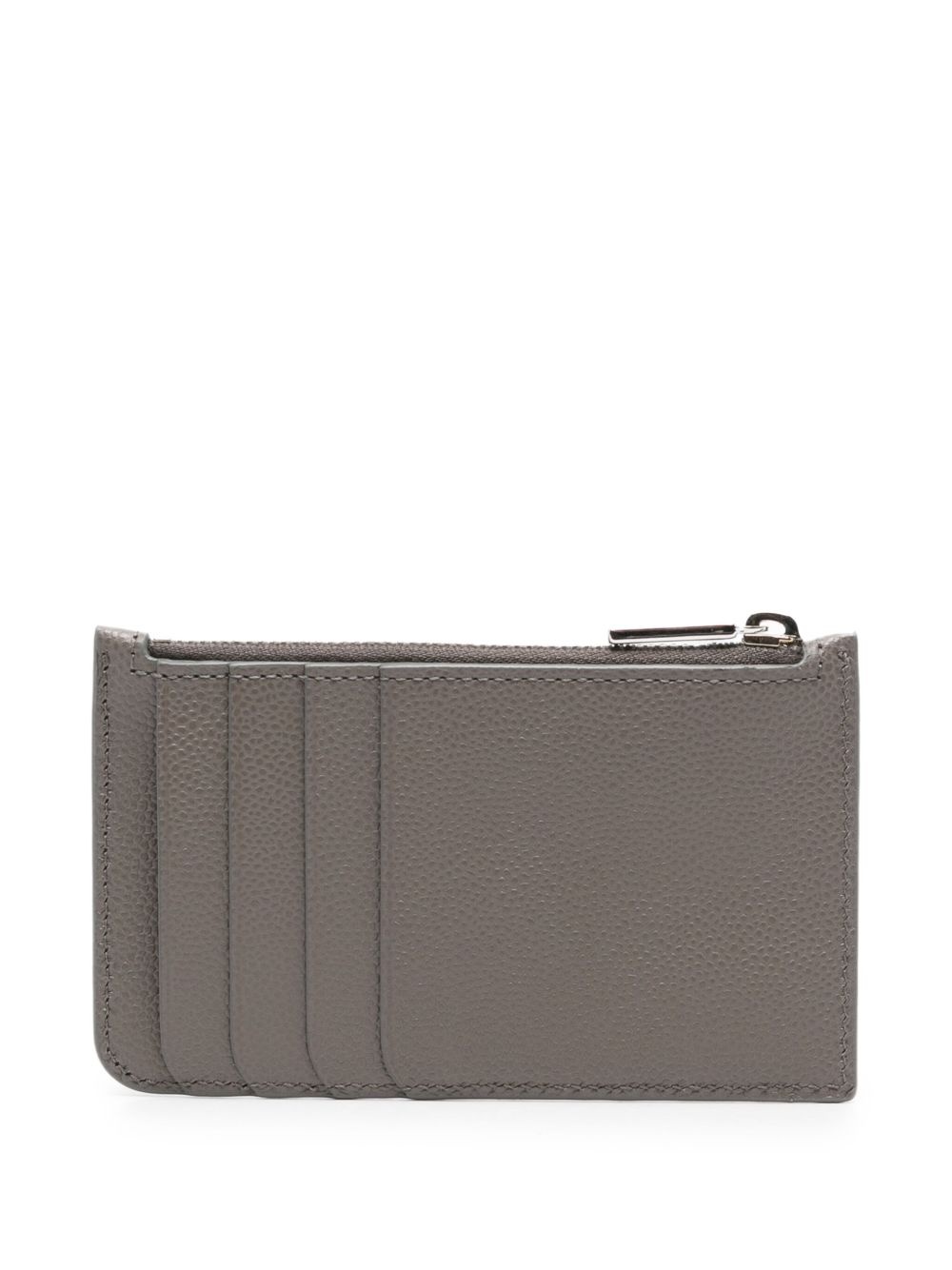 logo-plaque zip-fastening cardholder - 2