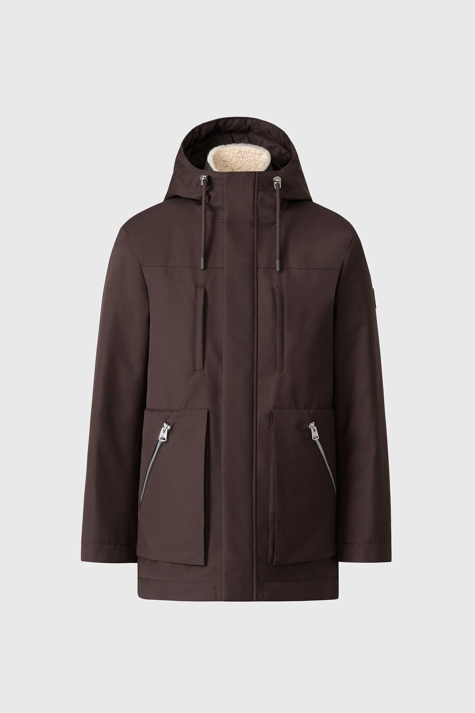 ARCHIE 3-in-1 short parka with down and shearling wearable liner - 1