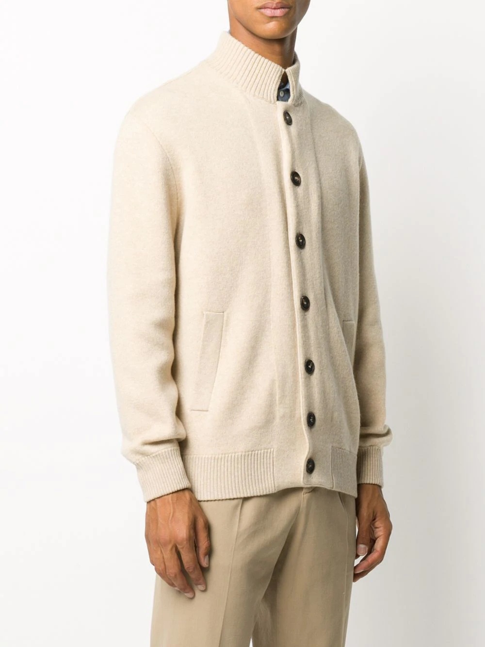 button-up cashmere cardigan - 3