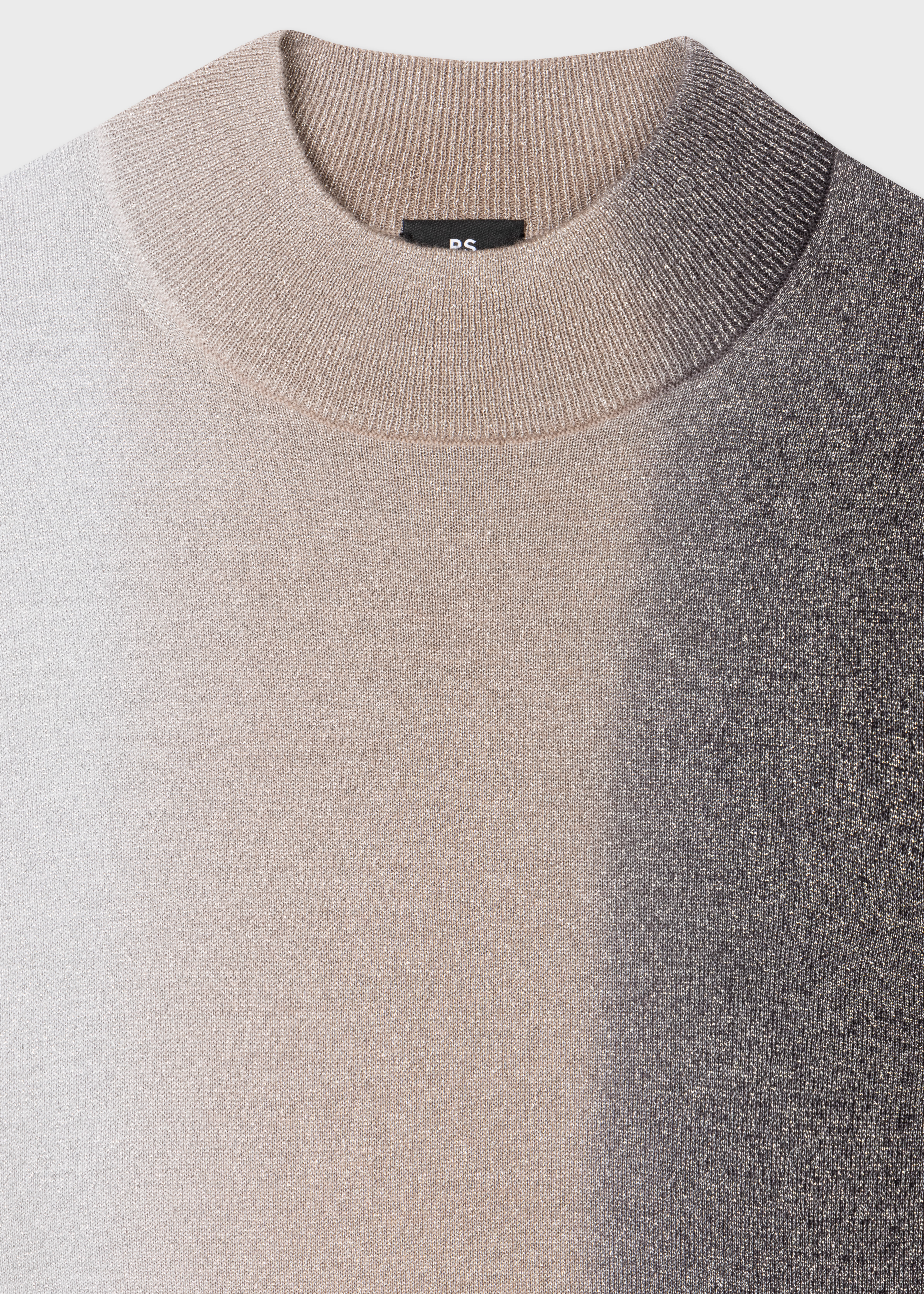 Wool-Blend Ombre Funnel Neck Sweater - 2