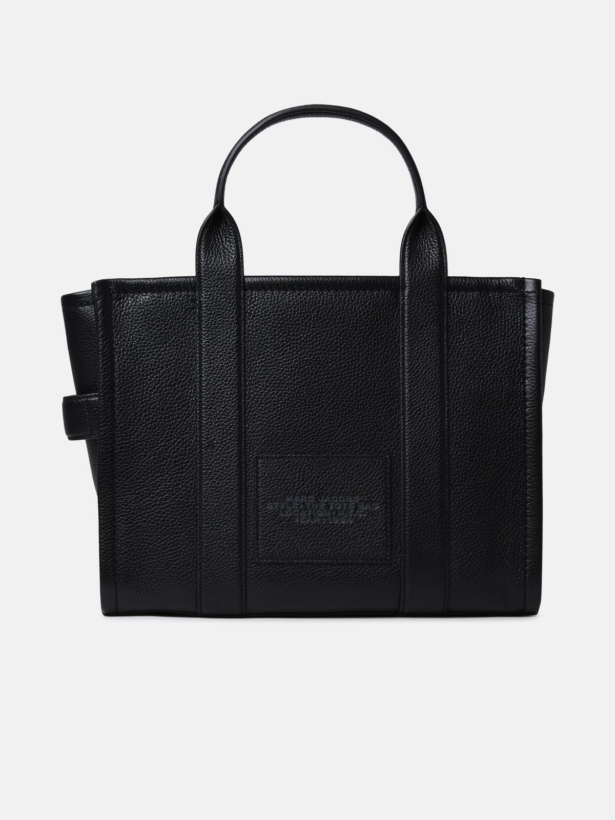 THE TOTE BLACK LEATHER BAG - 3