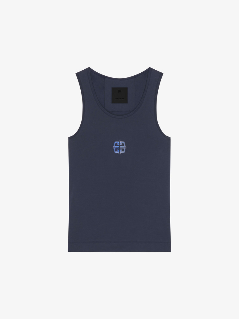 SLIM FIT 4G LIQUID TANK TOP IN COTTON 1