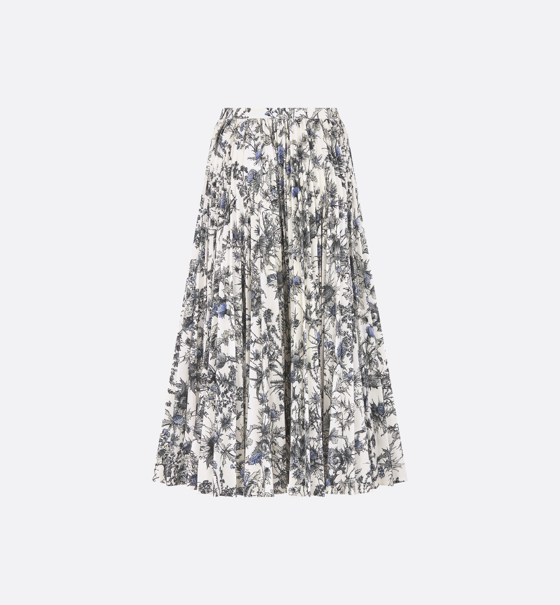 Pleated Mid-Length Skirt - 2