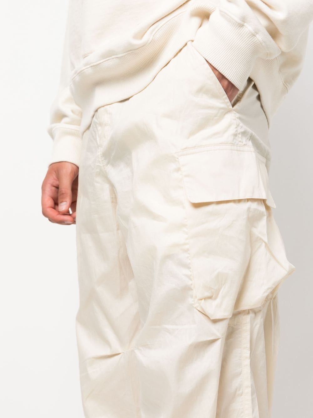 wide-leg cargo trousers - 5