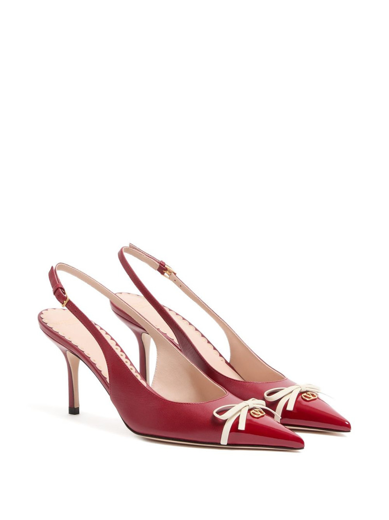 Valentino 80mm Bepointy VLogo slingback pumps outlook