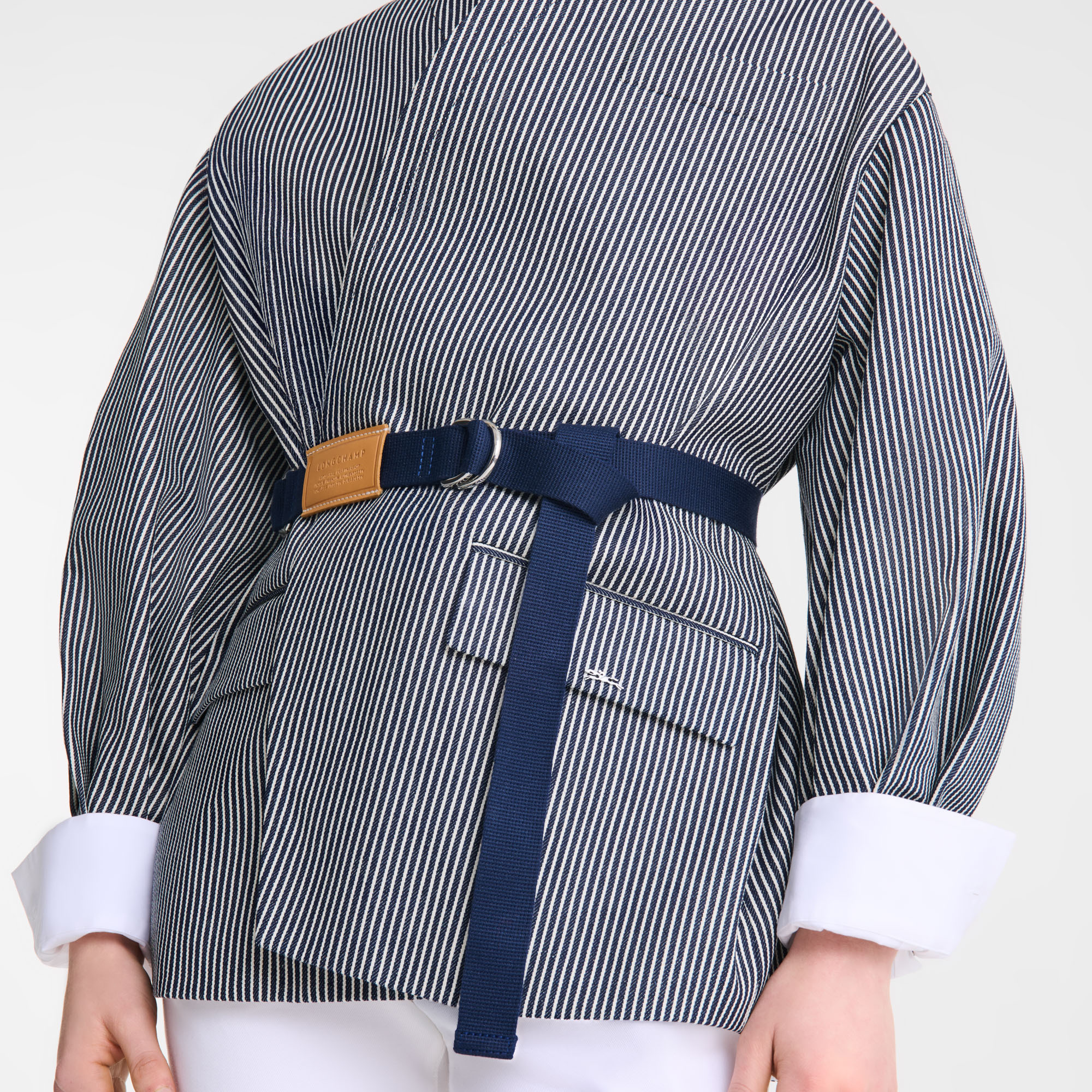 Jacket Navy - Jacquard stripes - 5
