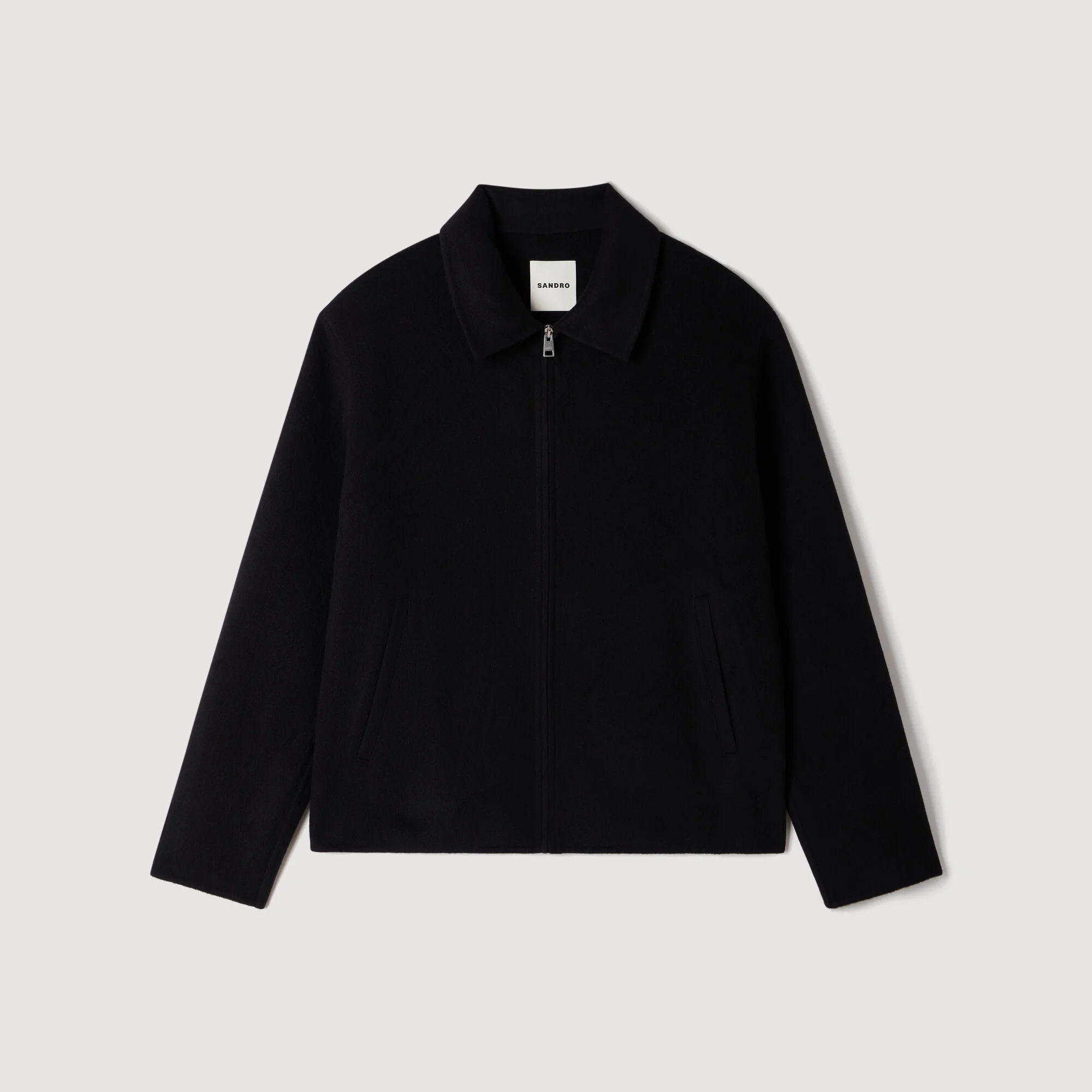 WOOL ZIP-UP JACKET - 1