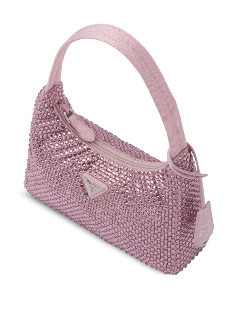 crystal-embellished satin mini bag - 5